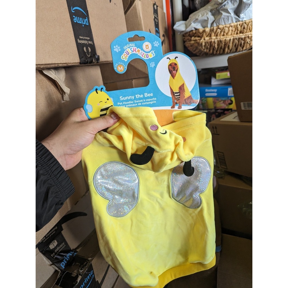 Halloween Squishmallows Sunny The Bee Dog Full Body Costume - Medium